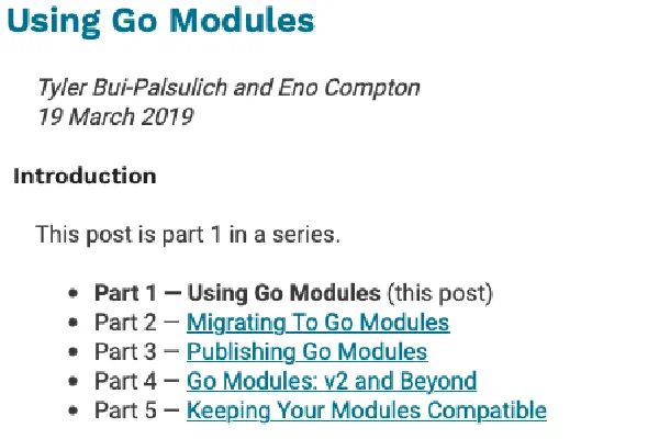 Go #2 go mod