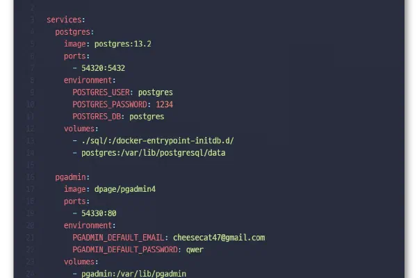 Docker Compose로 PostgreSQL 구성하기