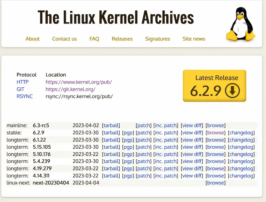 Linux Kernel Archives