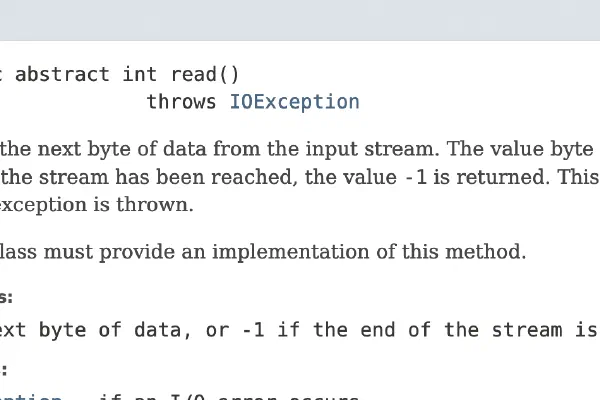 Java InputStream.read()는 왜 int를 반환할까?