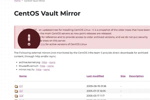EOL 된 CentOS의 yum repo 미러 변경하기